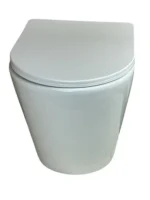 Wall Hangging — High-Gloss Porcelain Toilet | Quiet Dual-Flush, Anti-Stain Finish - Image 4