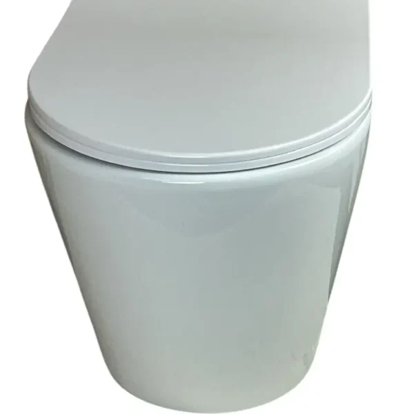 Wall Hangging — High-Gloss Porcelain Toilet | Quiet Dual-Flush, Anti-Stain Finish - Image 4