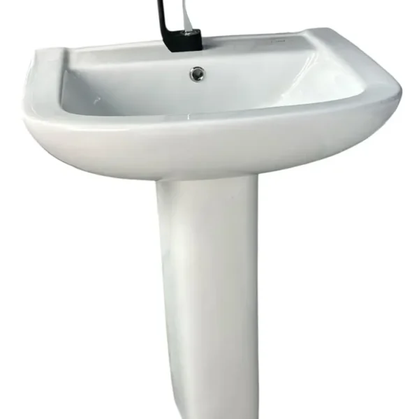 Modern Ceramic Pedestal Sink - Image 3