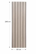 Acoustic Slat Panel – Walnut Prime - Image 3