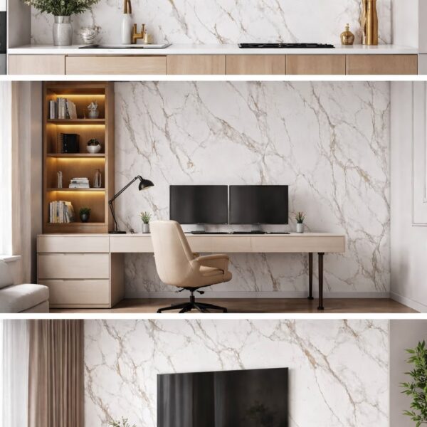 White and Gold Charcoal Foam Board - Image 4